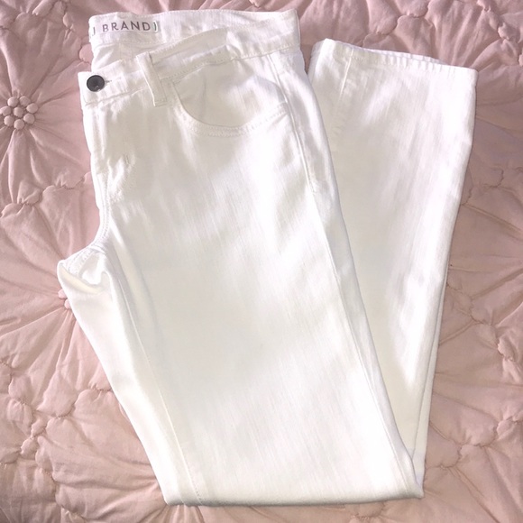 J Brand Denim - J Brand White mid rise jean